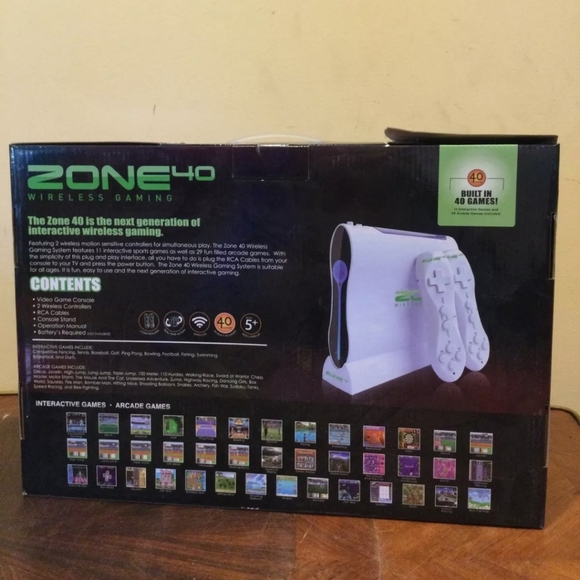 Video game zone 40 Game built in 40 games 11 interactive and 29 arcade games - Picture 5 of 17